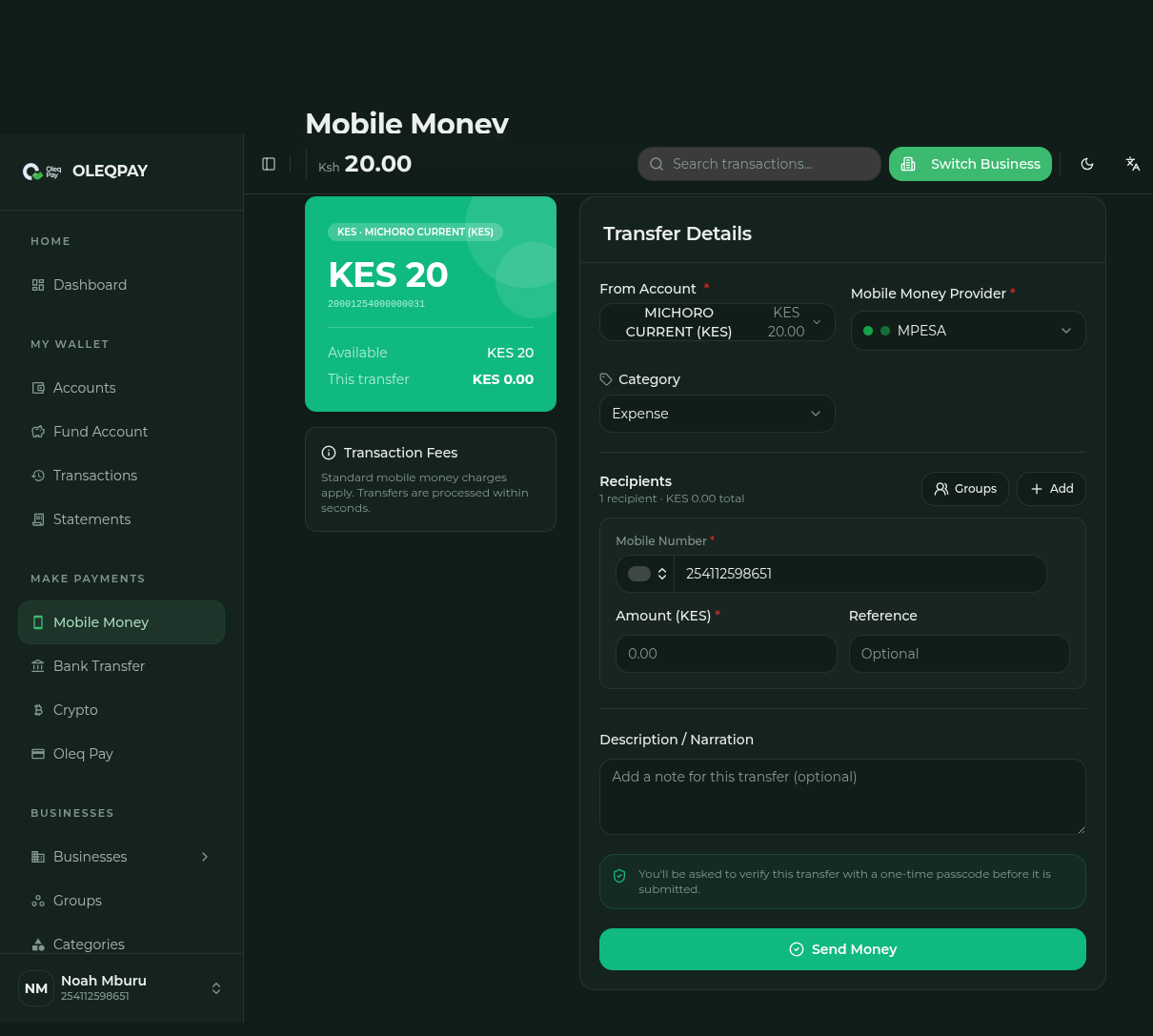 App screen